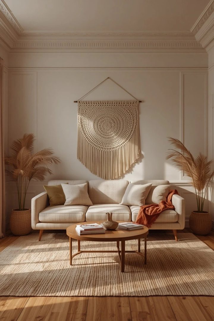 8. A Woven or Textile Wall Hanging