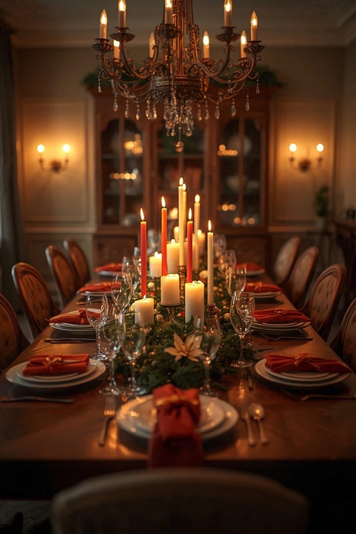2. A Candlelit Centerpiece