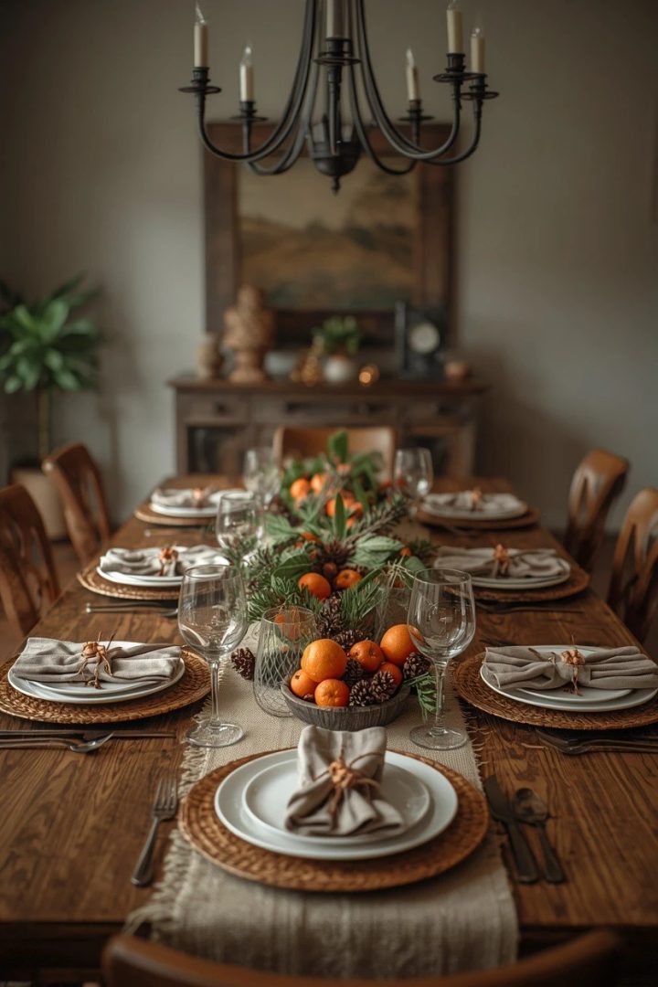 7. A Rustic Natural Table