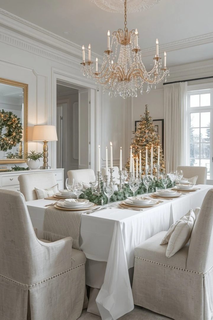 15. A Frosted Winter-White Table