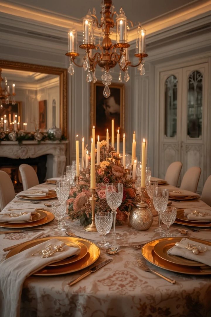 8. A Gold and Glam Table