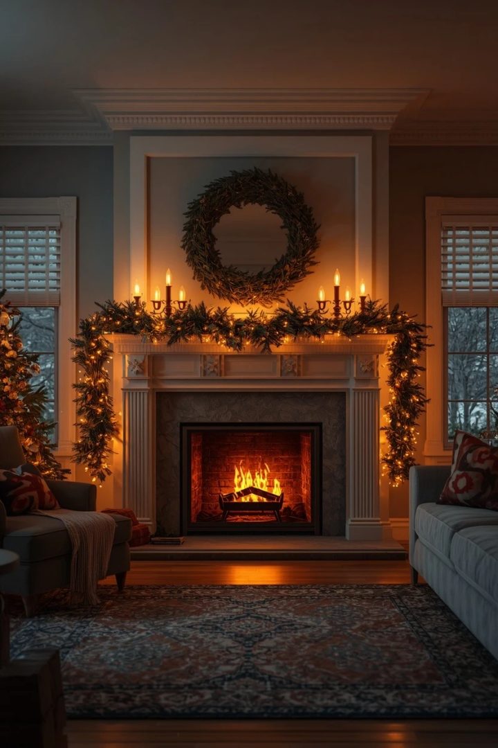 6. A Twinkling-Lights Garland