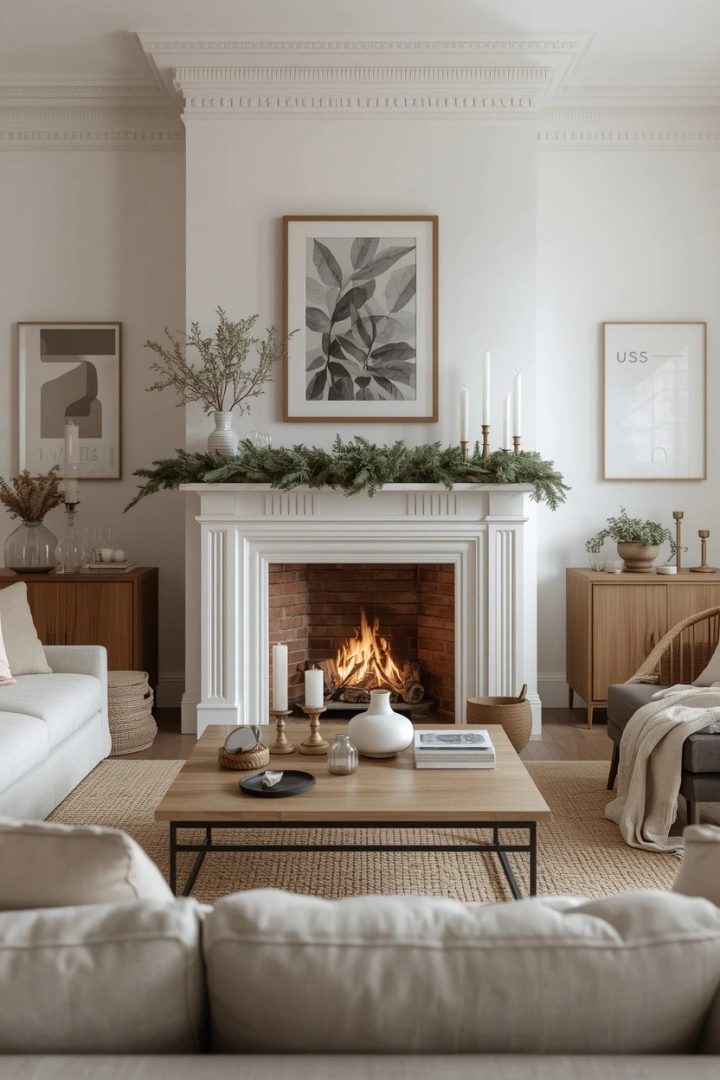 8. A Neutral Scandi Mantel