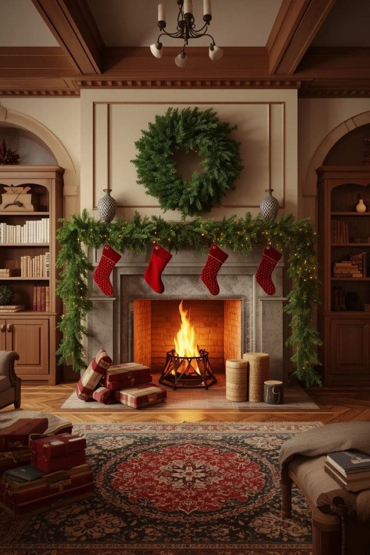 1. A Lush Evergreen Garland