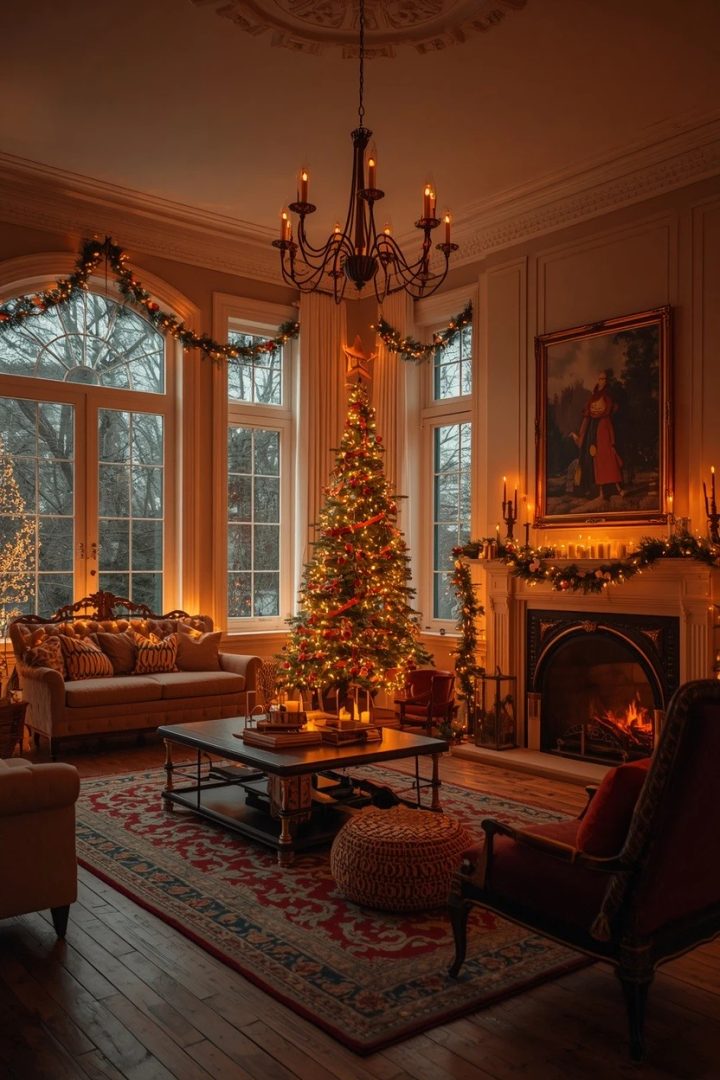 8. A Twinkling Lights Layering