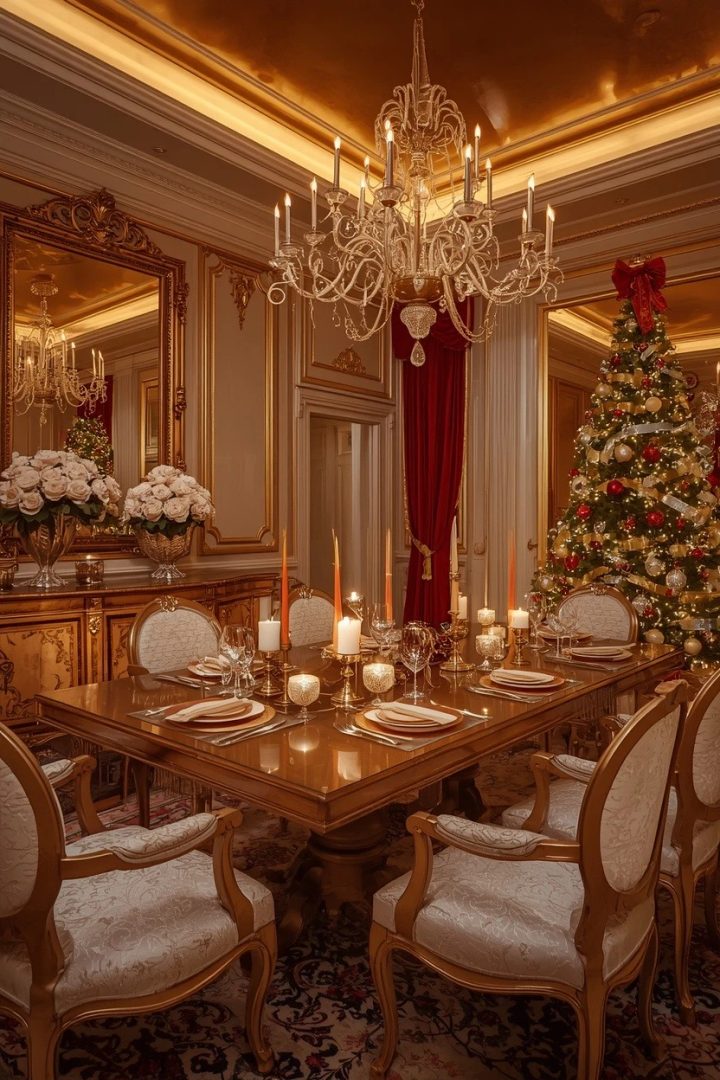 7. A Gold and Glam Christmas