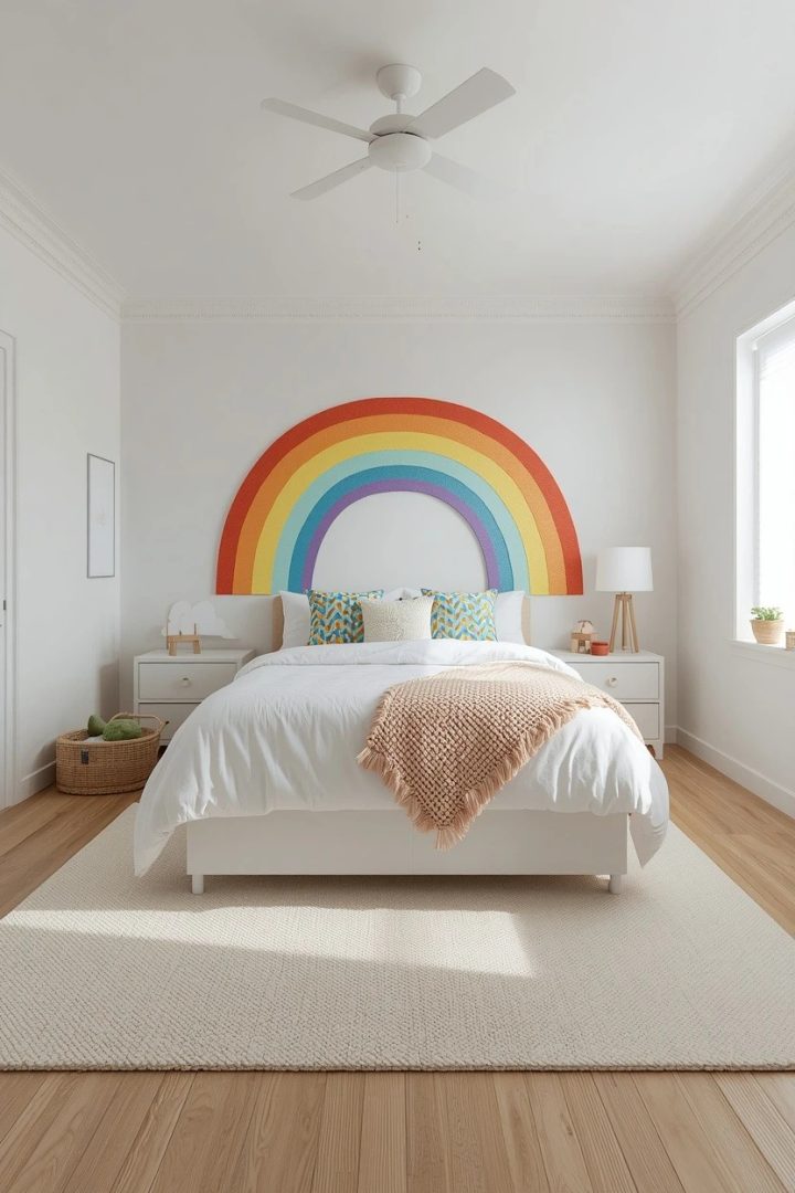 7. A Rainbow and Color Theme