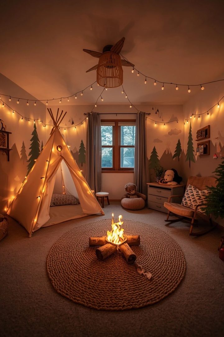 12. A Camping and Outdoors Theme