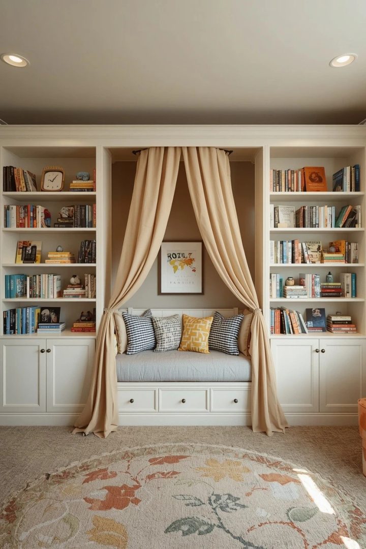 15. A Bookworm Reading Theme