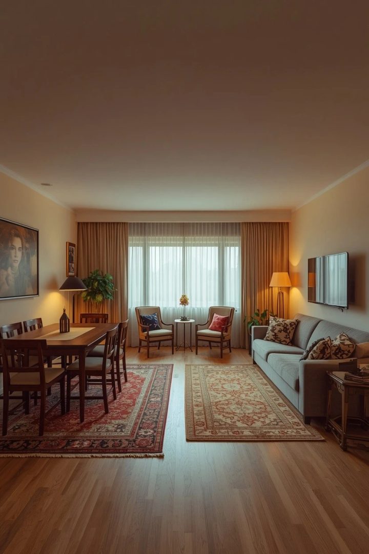 5. Zone a Living and Dining Layout