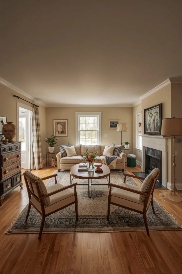 15. A Hearth-Facing Gathered Layout