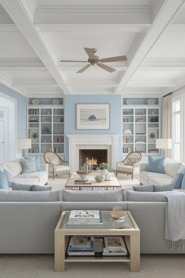 1. A Soft Blue and White Palette