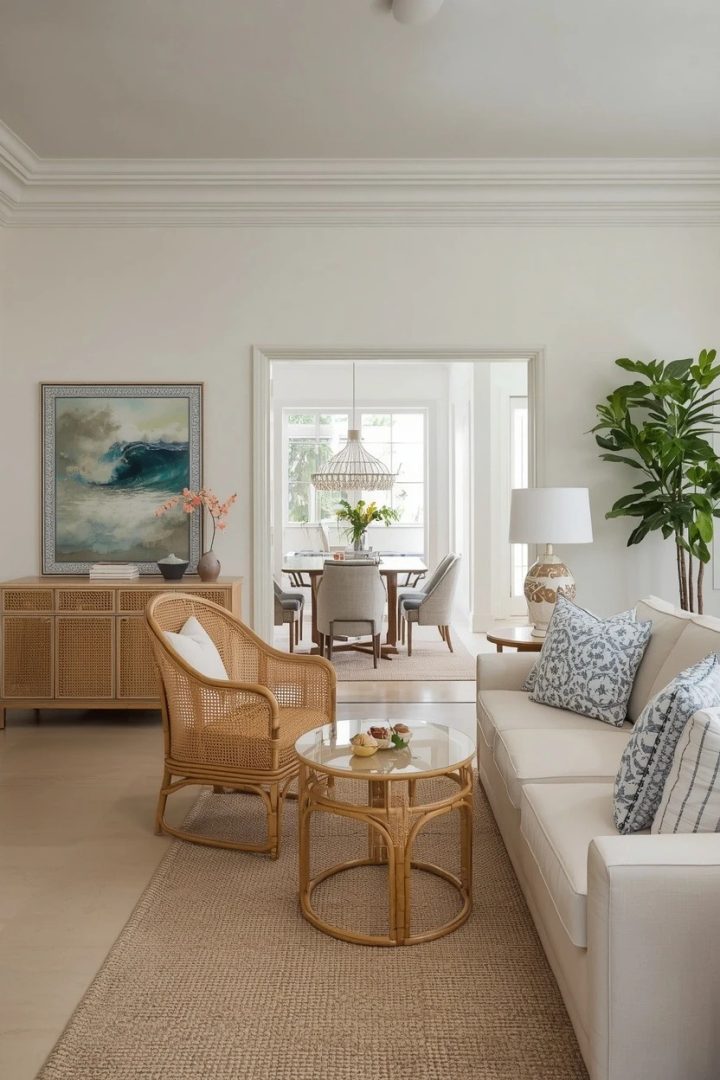 8. Rattan and Cane Accent Seating