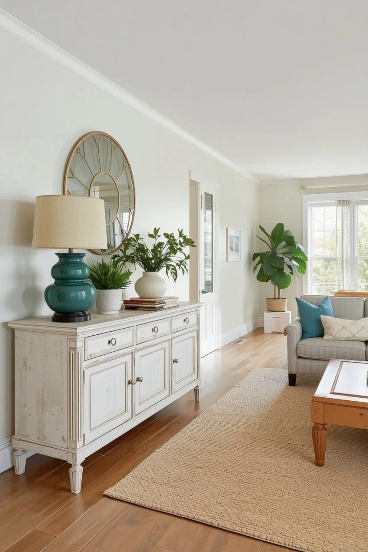 6. A Whitewashed Sideboard or Console