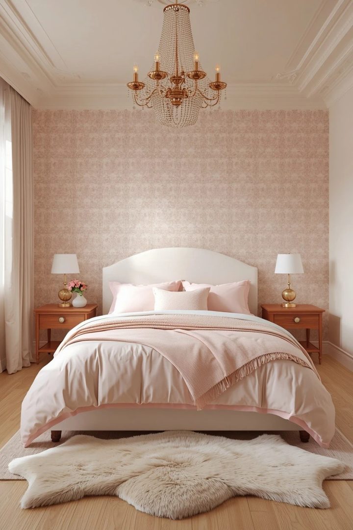 11. Peel-and-Stick Wallpaper Feature Room for Renters