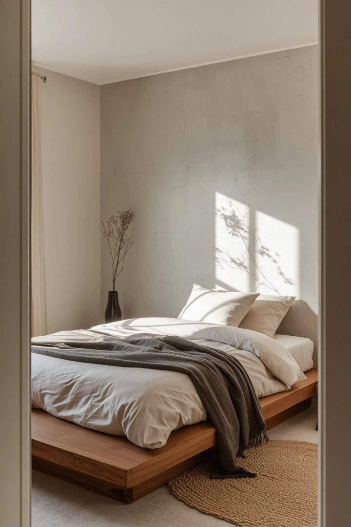 13. Japandi-Calm Room for Clutter-Free Couples