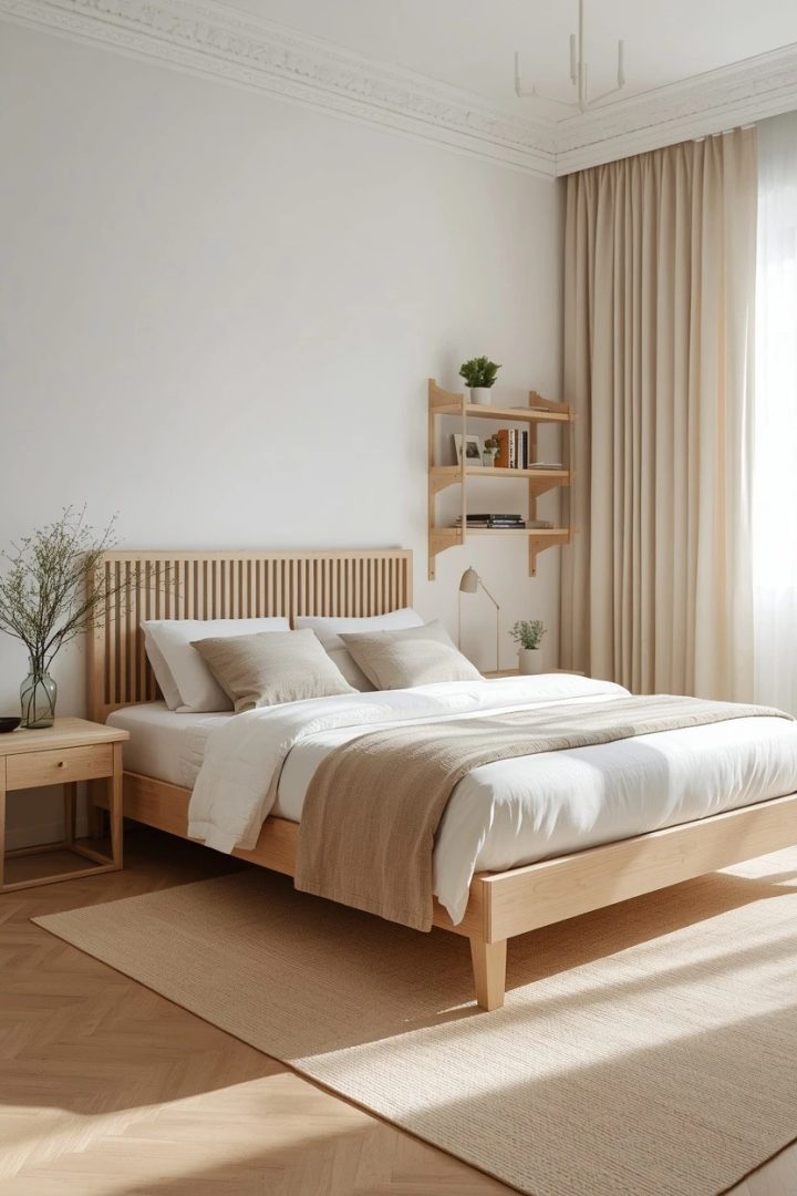 5. Soft White-and-Oak Scandi Room for Bright Calm