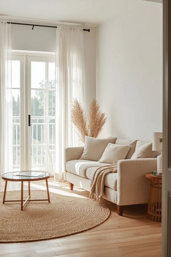 5. Breezy Sheer Panels for a Soft, Light-Filled Room