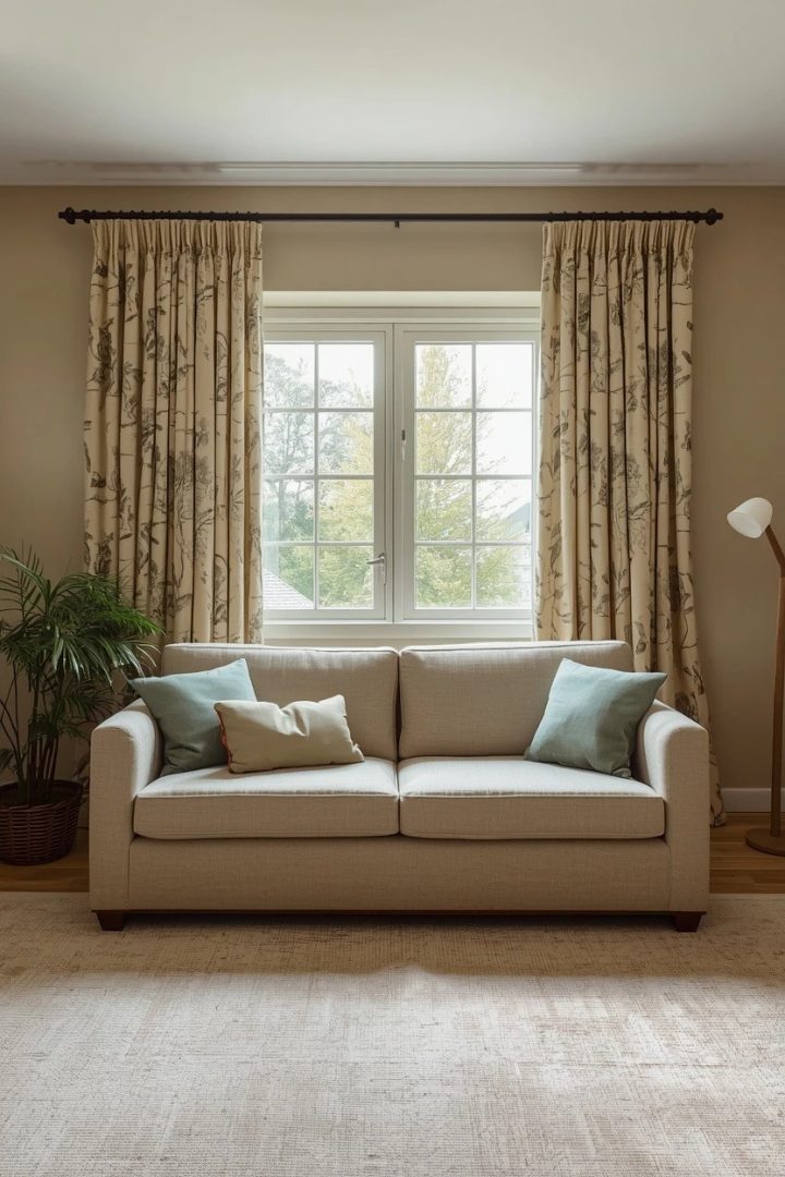 6. A Patterned Statement Panel That Acts Like Art