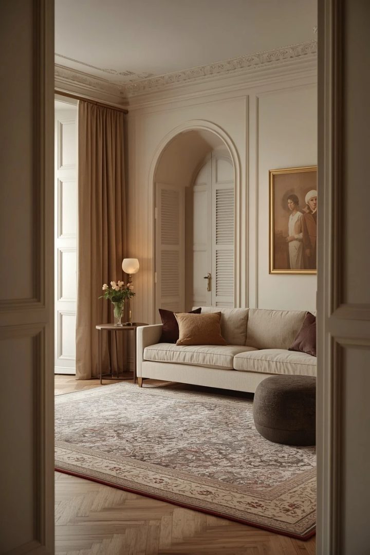 16. Shutters and Curtains Together for a Layered Classic Room