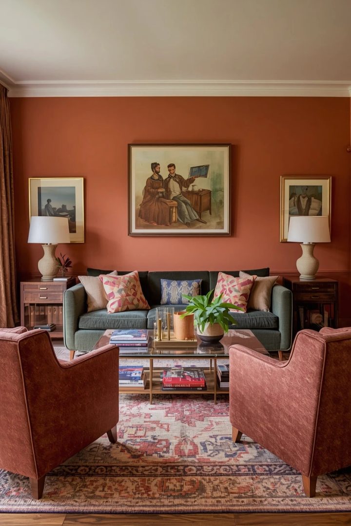 living room arrangement ideas with a U-shaped conversation seating group