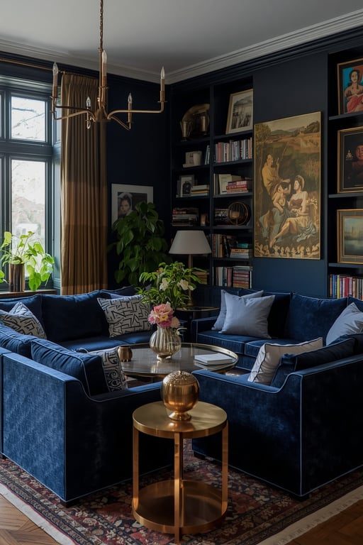 living room arrangement ideas with a round coffee table at the centre