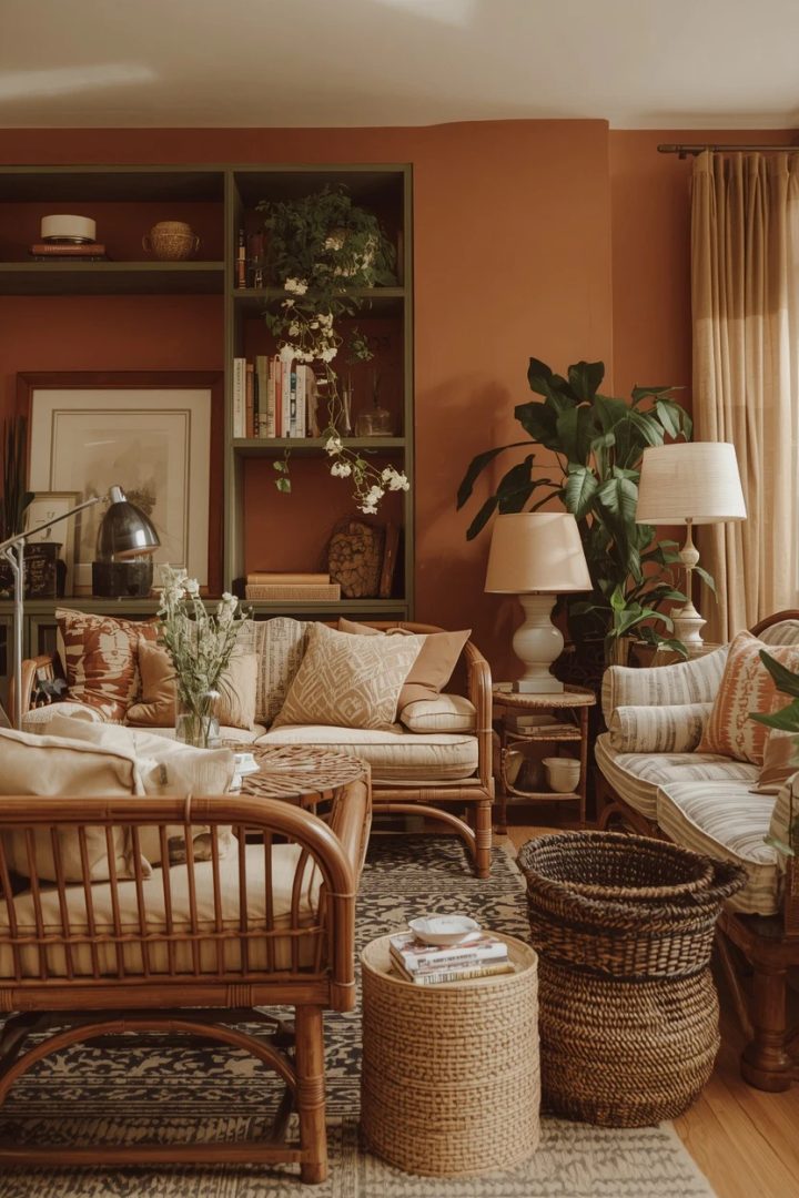 balanced living room arrangement with even visual weight
