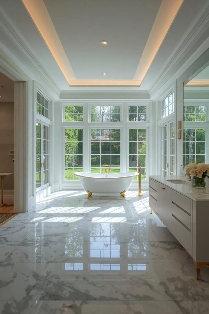 11. Elegant Floor to Ceiling Windows