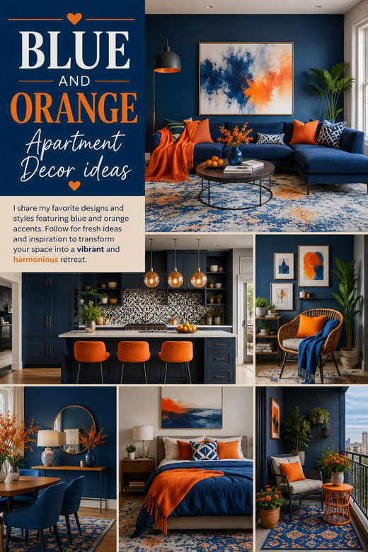 25 Blue and Orange Apartment Decor Trends You'll Love