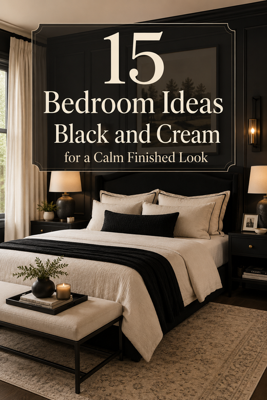 How to Use Black & Cream Bedroom for a Room That Feels Personal and Finished With a Calmer Finished Look