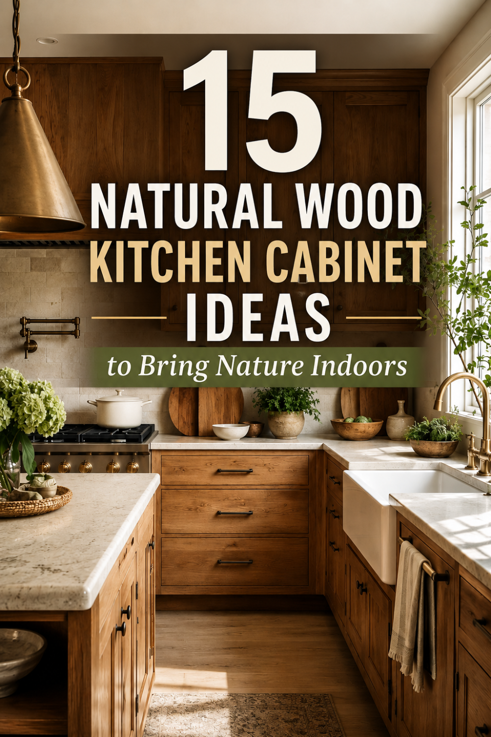 15 Natural Wood Kitchen Cabinet Ideas to Bring Nature Indoors
