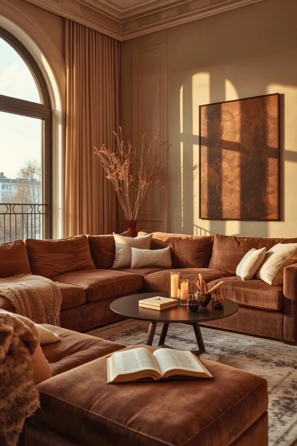 Creating Timeless Elegance | 17 Chocolate Brown and Ivory Living Room Ideas