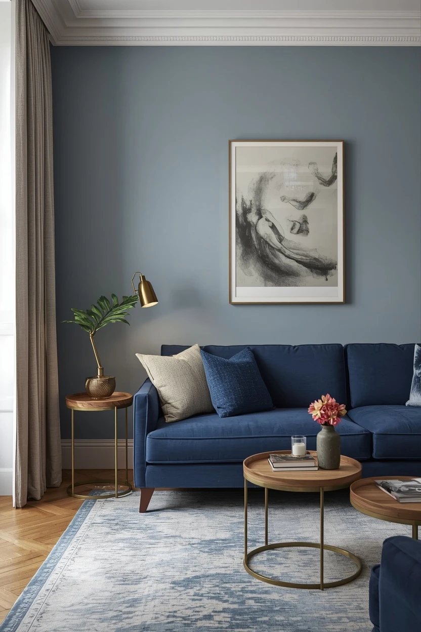 19 Blue Lounge Decorating Ideas for a Calm, Stylish Living Room
