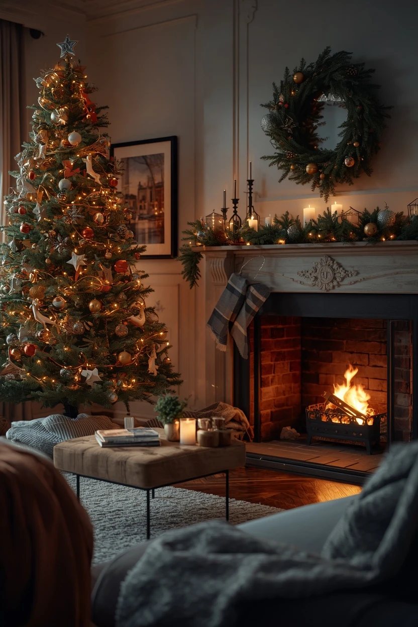 19 Christmas Lounge Decorating Ideas for a Festive, Cozy Living Room