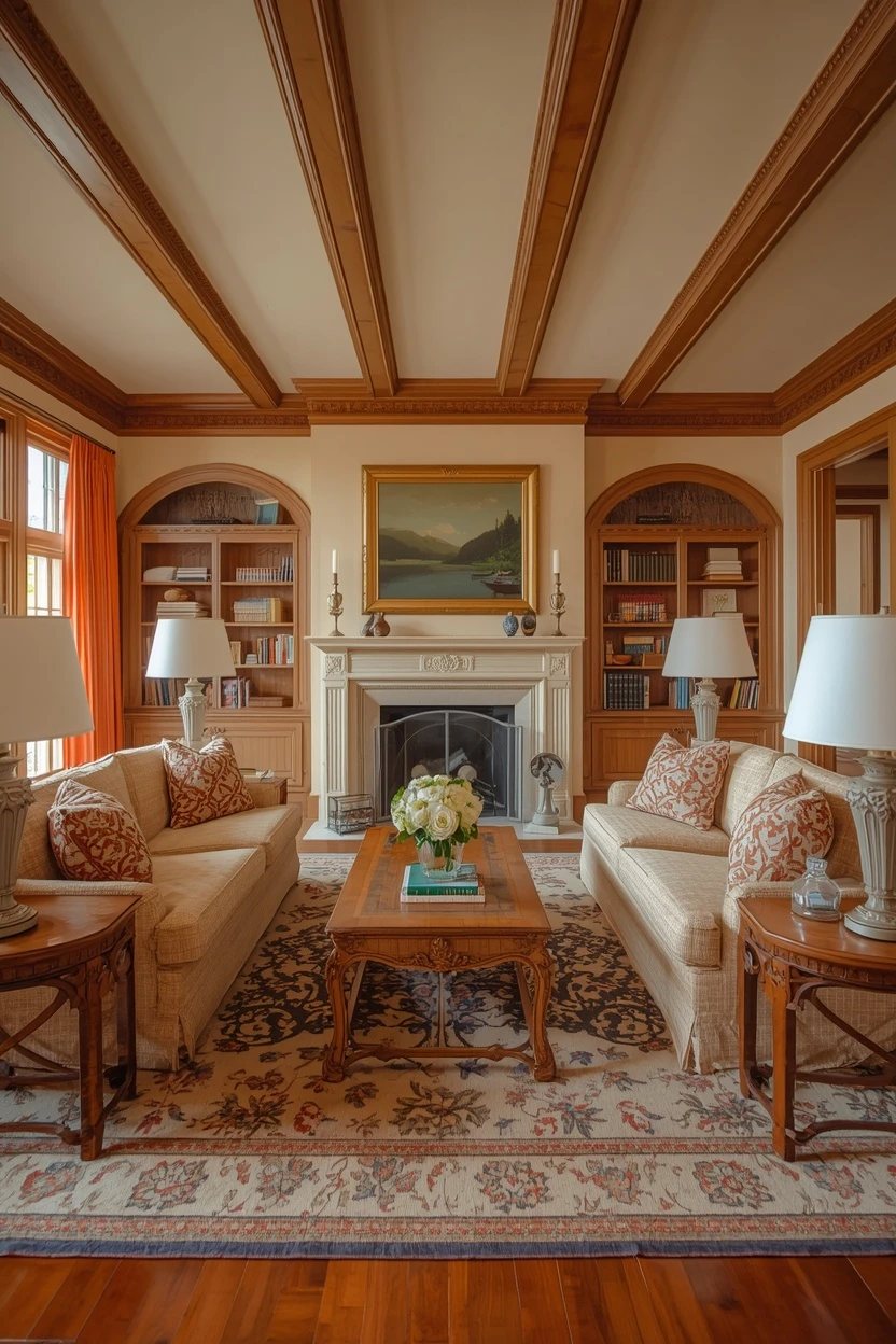 20 Traditional Lounge Decorating Ideas for a Warm, Timeless Living Room
