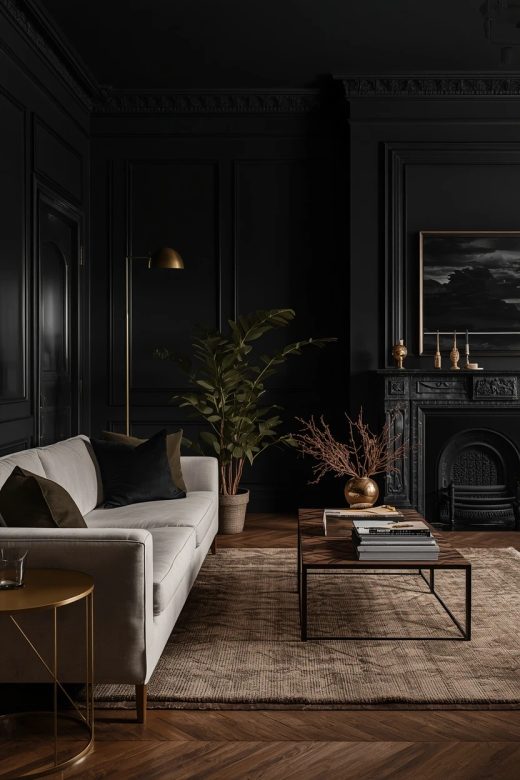17 Black Lounge Decorating Ideas for a Bold Living Room