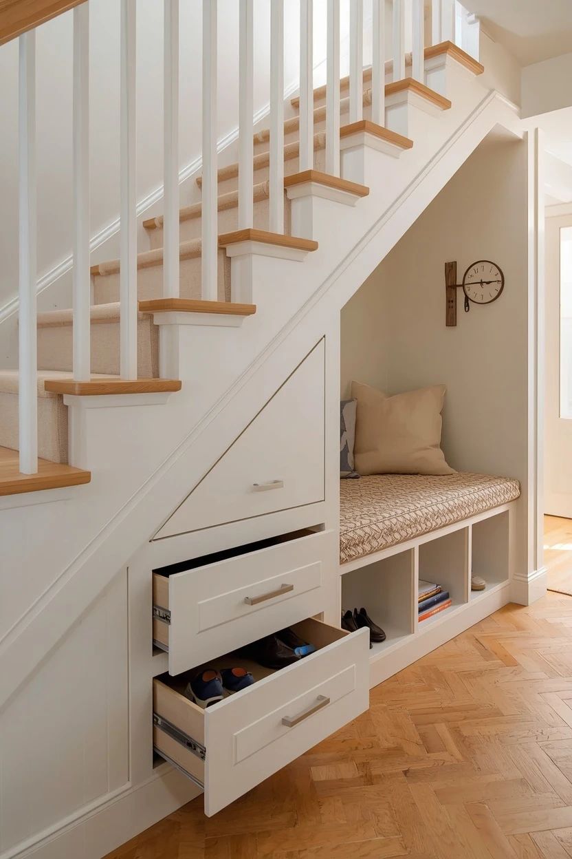 15 Under Stairs Storage Ideas to Use Every Inch of Space
