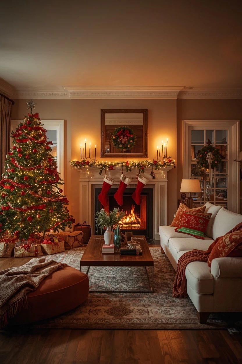 18 Christmas Decorated Living Room Ideas for a Magical Holiday